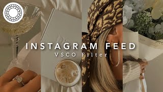 Instagram Feed VSCO Filter  VSCO editing tutorial 2022 [upl. by Olwen]