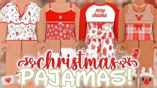 aesthetic roblox christmas pajamas WITH CODES  LINKS [upl. by Celin]