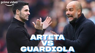 Mikel Arteta v Pep Guardiolas Contrastings Team Talks  Manchester City vs Arsenal [upl. by Lrigybab328]