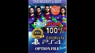 PES 2018  WEPES WORLD  PS4 OPTION FILE CONTENT PREVIEW  VERSION COMPLETE 151117 [upl. by Vinita164]