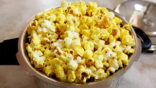 Popcorn Recipe  Home Made Popcorn in Just 3 Minutes [upl. by Irakuy]