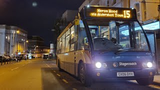 Soon to be withdrawn  Lovely Optare Solo 47307 GX06DYH on the 7 to Elvetham Heath 061223 [upl. by Nissa]