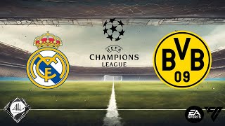 Real Madrid x Borussia Dortmund  3 rodada da Uefa Champions League 2425  EA FC [upl. by Genevra537]