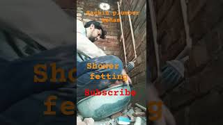 Bathroom shower fitting music love plumbing plumber pvcwallcladding plumbingsolution vlog [upl. by Dobson]