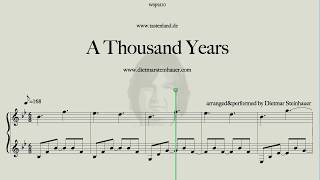 A Thousand Years  Christina Perri  Twilight Saga [upl. by Trueblood]