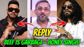 Honey Singh Reply On Emiway Vs King Beef Beef Game Is Garbage  Honey Singh About Emiway SM King [upl. by Einnil]