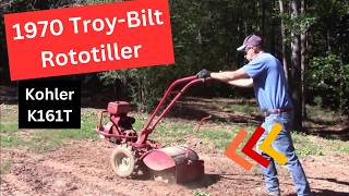 1970 TroyBilt ROTOTILLER Wont START or RUN  Lets FIX it  Kohler K161T 7HP [upl. by Kcirddor404]