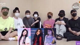 BTS REACTION GIRL GROUP TIKTOK EDITS [upl. by Ashien215]