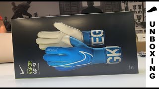 Nike Goalkeeper Gloves Vapor Grip 3 New Lights  Blue HeroWhite [upl. by Heyman]