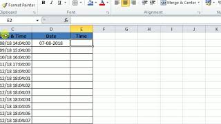 Manage Date amp Time  Date and Time ko alag alag cell me kaise kare [upl. by Ackerley]