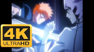 Ichigo vs Ulquiorra Cifer First Fight English Dub 4K 60FPS [upl. by Naruq532]