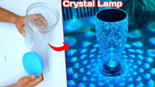 Crystal Diamond Bedside Lamp Diy LED Desk Lamp Tuch Lamp [upl. by Aikemit]