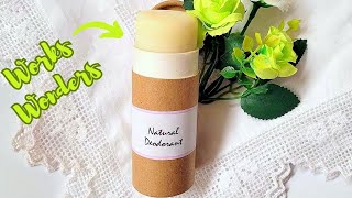 Natural DEODORANT Stick With Tallow amp Shea amp Secret Ingredient DIY [upl. by Helaine]