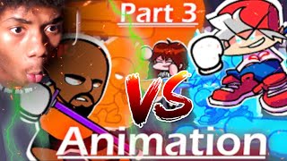 THE FINAL BATTLE  Matt vs Boyfriend Boxing Fight Part 3 Friday Night Funkin Animation Reaction [upl. by Lucias656]