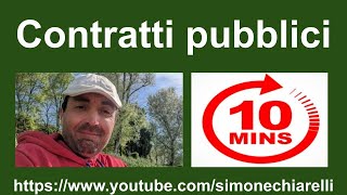 Fast Law Simone Chiarelli spiega tutti i CONTRATTI PUBBLICI appalti in 10 minuti [upl. by Earissed]