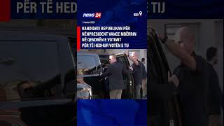 Kandidati republikan për nënpresident Vance mbërrin në qendrën e votimit për të hedhur votën e tij [upl. by Richardo338]