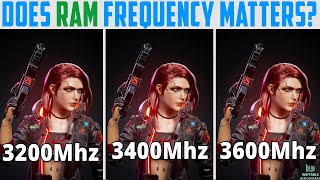 Ryzen 5 5600G Does RAM Frequency Matter 3200MHz vs 3400MHz vs 3600MHz [upl. by Nie]