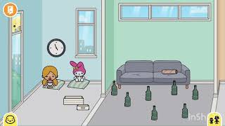 Toca Boca trash world life Hello Kitty video by Aurora😭😄 [upl. by Monaco995]