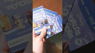 Opening three woolies disney worlds of wonders card pack ✨️✨️✨️ shorts disney insideout2 marvel [upl. by Soinotna]