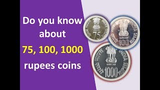 Do you know why 75 100 and 1000 rs coins were printed by RBI [upl. by Nitsraek]