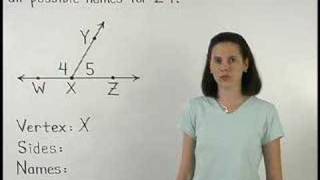 Naming Angles  MathHelpcom  Geometry Help [upl. by Karlik]