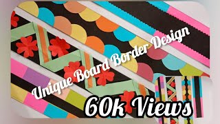 Display Board Border Design Bulletin Board Design  Decoration Ideas for school Ep 7 maheesdecor [upl. by Aniratak768]