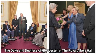 The Duke and Duchess of Gloucester met Performers and Veterans at yesterdays DDay event in London [upl. by Morna]