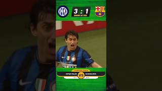 INTER MILAN VS BARCELONA 31 HIGHLIGHT AND GOAL shorts championsleague football [upl. by Kcirrek625]