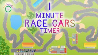 1 Minute Race Car Timer  Kids Visual Timer [upl. by Madelle16]