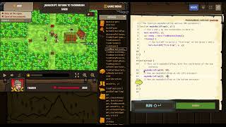 CodeCombat  Return to Thornbush Farm  JavaScript [upl. by Retsevlys862]