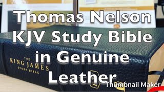 Bible Review The KJV Study Bible from Thomas Nelson in Genuine Leather [upl. by Cyrano]