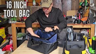 16 inch Tool Bag  Heavy Duty Organizer Bag For Work Tools [upl. by Craig]