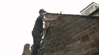 How to point a roof verge  Dalton Roofing [upl. by Ettennat]