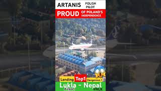 🛬🔥1st World Landing Lukla in MSFS Boeing 737800 PMDG from LIVE stream IFR flight from Paro shorts [upl. by Yvan]