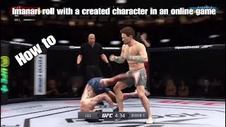 UFC 4  How to do an Imanari roll with a created character in an online game [upl. by Nairdad582]