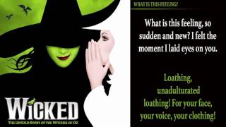 What is This Feeling  Wicked  Talent Show Karaoke with Lyrics [upl. by Caton]