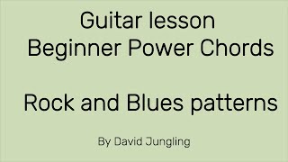 Beginner Power Chords lesson [upl. by Mufi]