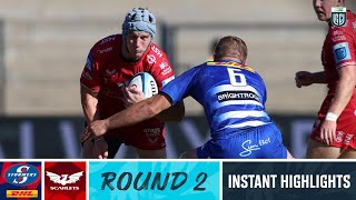 DHL Stormers v Scarlets Instant Highlights  Round 2  URC 202324 [upl. by Dan]