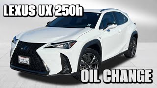 Oil Change Basics  LEXUS UX 250h [upl. by Iuq285]