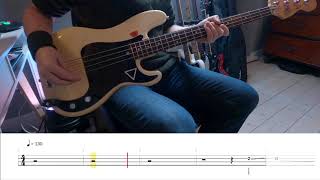 Ghost  Square Hammer Bass lesson amp cover with tab [upl. by Mauralia]