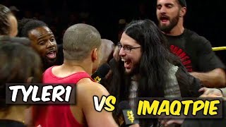 TYLER1 VS IMAQTPIE  WWE VS NXT LEAGUE OF LEGENDS FACEOFF  TYLER1 REACTION [upl. by Aldus]