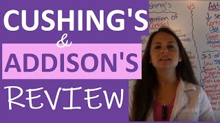 Cushings and Addisons Nursing  Addisons Disease vs Cushings Syndrome Nursing  Endocrine NCLEX [upl. by Jadd]