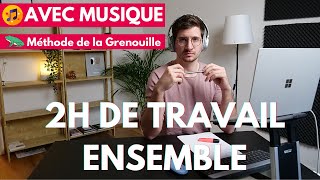 On étudie ensemble 2h avec musique  Méthode de la Grenouille 🐸 [upl. by Koressa]