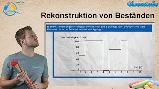 Integralrechnung  Rekonstruktion von Beständen  StrandMathe  Oberstufe ★ Wissen [upl. by Irb]