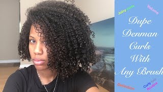 dupe denman brush curls [upl. by Ocirne]