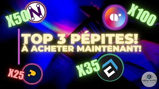 TOP 3 PÉPITES CRYPTOS 💎🚀🧨 1 BONUS À ACHETER MAINTENANT [upl. by Esilanna]