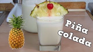 Como Hacer Piña Colada con Solo 4 Ingredientes  Receta ¡Muy Facil y Cremosita [upl. by Wolfgang194]