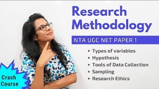 NTA UGC NET Paper 1 Research Methodology Crash Course [upl. by Teak]