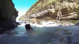 Warriewood blowhole cave swim amp Snorkel GoproHD Hero 3 black [upl. by Wise727]