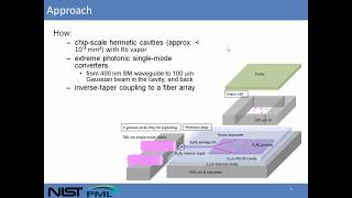 Photonic Chip for Laser Stabilization to a Rubidium Atomic Vapor [upl. by Pelage]